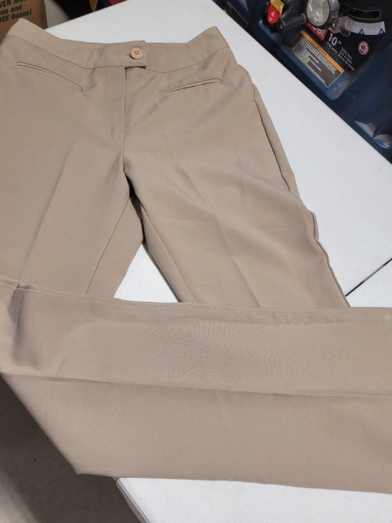Star City Clothing Co. Pants - Women's Slim Fit Tan Chinos - Classic Office Trousers